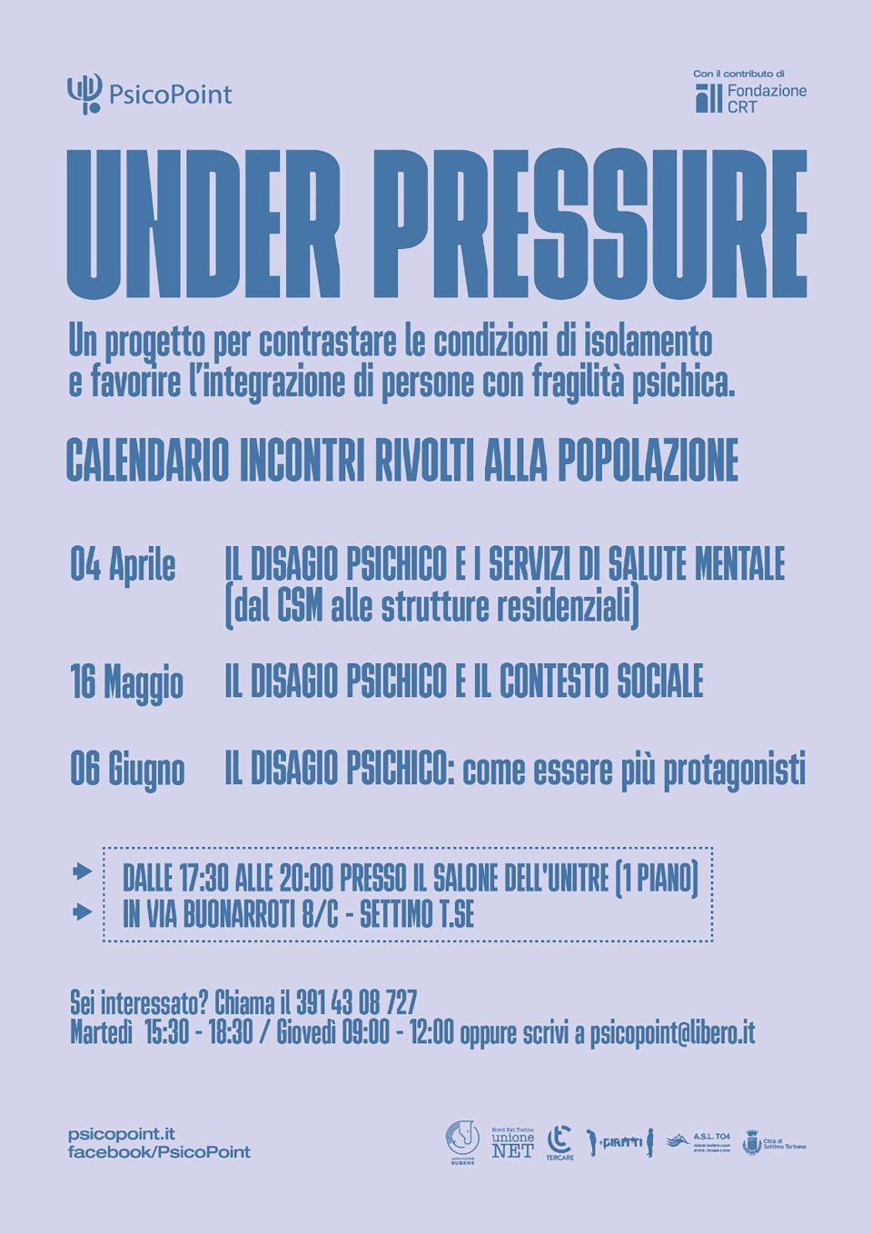 Under Pressure Locandina Incontri